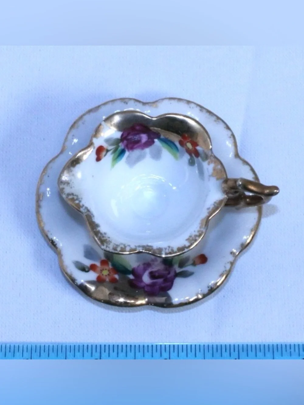Vintage Japan Porcelain Demitasse and Saucer Set